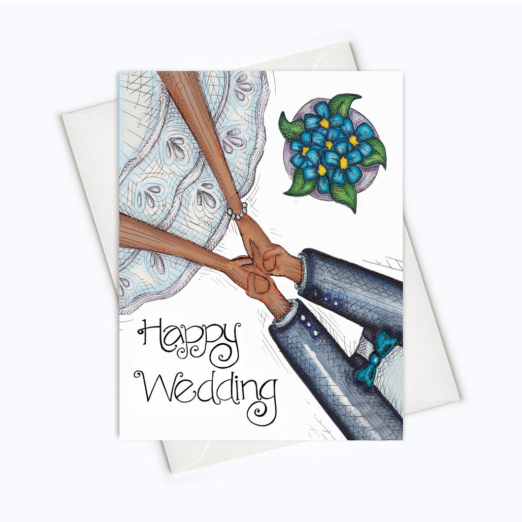 WEDDING CARD - Wedding Bond Too Greeting Card - Bride & Groom Card