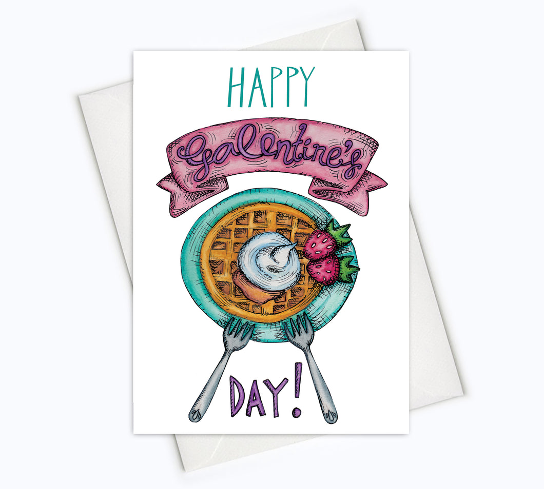 Galentines card Happy Galentines Day Greeting Card for the girls