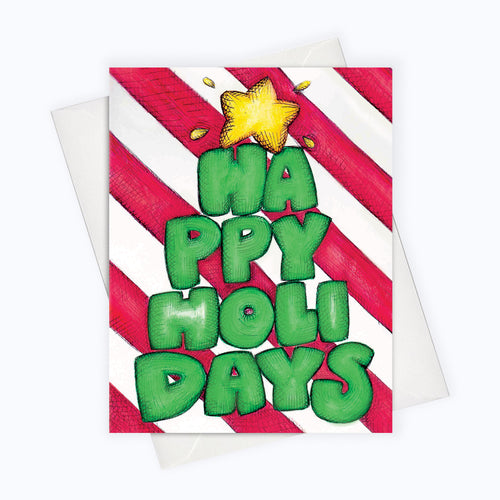 Modern Lettering Holiday Card