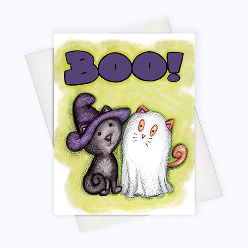 HALLOWEEN CATS CARD - Boo Cats Card