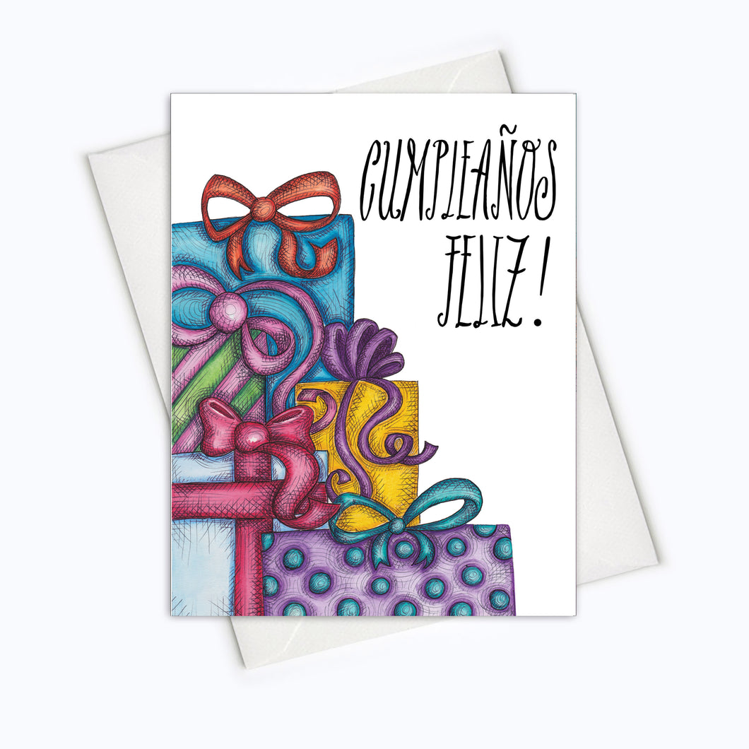 SPANISH BIRTHDAY CARD | Spanish Cumpleaños Card | Cumpleaños Gifts | Feliz Cumpleaños Birthday Greeting Card | Español Birthday Card | Tarjeta de Cumpleaños | Latinx Card