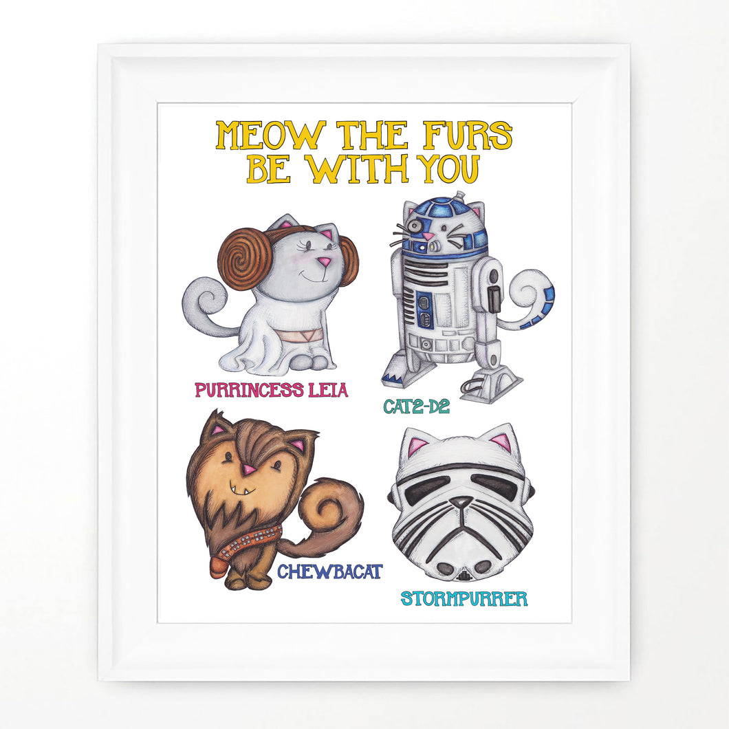 Star wars cats May the furs be with you cat fan art