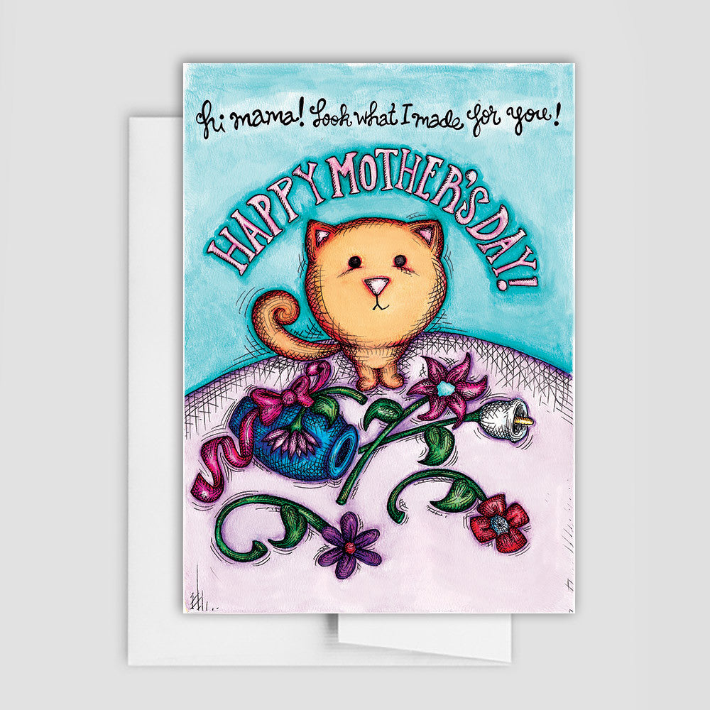 CAT MOTHER'S DAY CARD - Cat Greeting Card