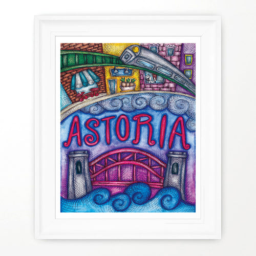Astoria print Astoria New York Queens Made in Queens Made in NYC