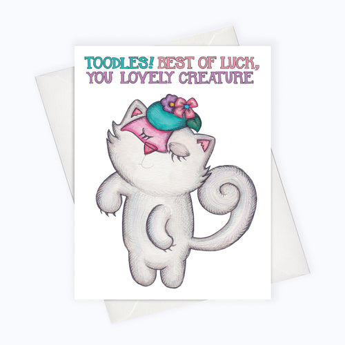 fancy cat greeting card